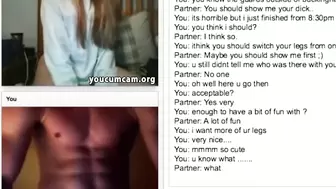 Hot Blonde teen with perfect body on sex chat