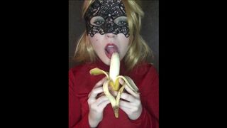 Sucking A Banana Like A Dick