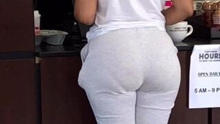 Latina Fat Ass at Dunkin Donuts