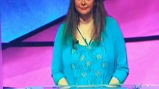 Big, saggy tits Jeopardy contestant