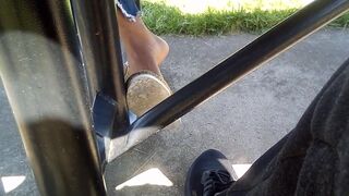 Gold Flats Shoeplay