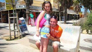 Hidden Cam Mallorca mit Haariger Fotze