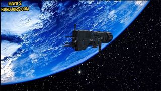Maya hand-job in space
