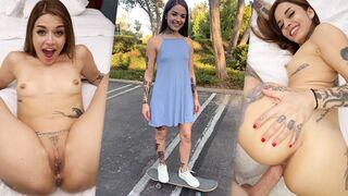 Tattooed Skater Bitch Vanessa Vega Squirting And Fucking POINT OF VIEW