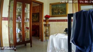 BIG BEAUTIFUL WOMAN italian ex-wife nude in house - CCTV
