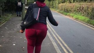 Phat rear-end bum on that african inna rush