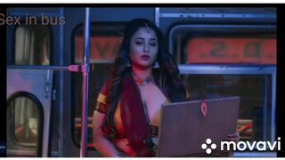 Charming bhabi seducing in bus