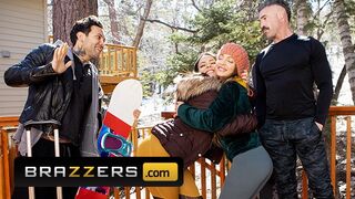 Brazzers - Busty Babe Abigail Mac Plowed Hard by Small Hands in the Snow