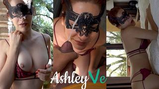 Masked Ginger Gets Gigantic Sperm Shot - Ashley Ve