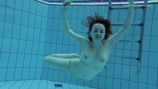 Large breasts shaved babe Lada Poleshuk underwater