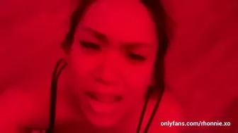 Caught Room Mate doing Red Light challenge and She let me Fuck - Fat Filipina Bubble Rear-End
