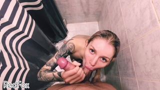 In the shower dormitory fresh and wet student slammed in the mouth - RedFox