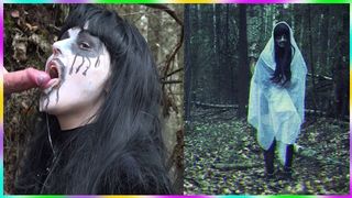 Happy Halloween. Lady witch caught up with me in the forest and blown my cock