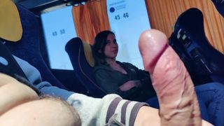 Stranger teenie lick meat in bus