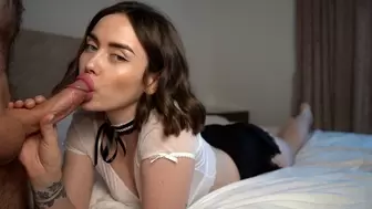 Fine lady with monstrous rear-end gets nailed in her hot tight twat and gets jizz on skirt 4K 60FPS