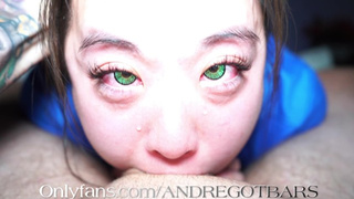 Green Eyes ORIENTAL NURSE deepthroat crying POINT OF VIEW bj for her patient! ( sukisukigirl )