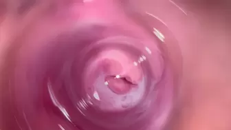 Cam deep inside Mia's youngster creamy vagina