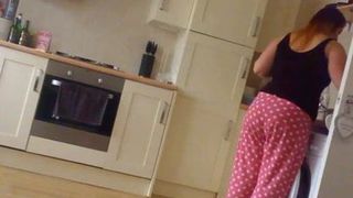 Chav Slag At Home In PJs PAWG Arse Candid