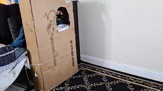 The ex-wife decided to make her own gloryhole from a box, Watch what happened to her.