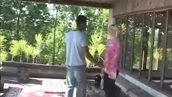 Inter-Racial anal bitch fucking penis