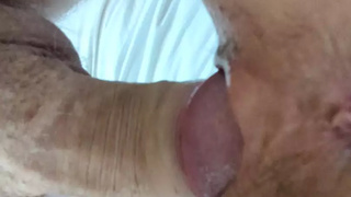 Close up self perspective cunt fuck of my cute french milf wifey - yummy twat and butthole