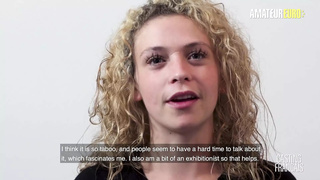Attractive Curly Hair Newbie Leila Rides Like Crazy At Audition - HOME-MADE EURO