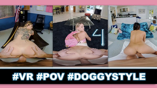 VIRTUAL PORN - Doggystyle SELF PERSPECTIVE Compilations #4 Featuring Hime Marie, Evelyn Payne, Leana Lovings & Mor