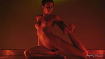 WOWGIRLS Pretty slut Alissa Foxy showing off her perfect body in this fine artsy film