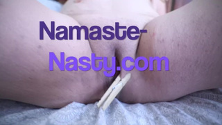 Namaste-Dirty Gives A Rough Bj The Chick Gags Chokes and Takes Spunk in Her Chick Face for Cums On
