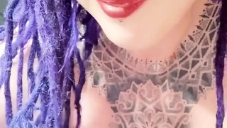 Cums with My Toys Scottish BIG BREASTED WOMAN MILF with Tattoos and Large Melons