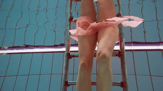 Polish charming shaped Deniska swimming nude