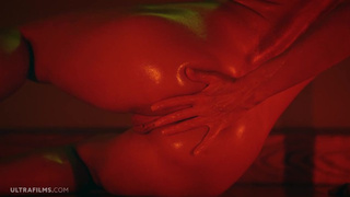 ULTRAFILMS Gorgeous chick Sybil playing with her vagina in this artistic solo film