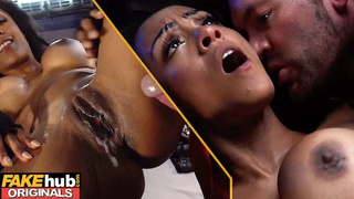 FAKEhub - sedutive african princess with massive boobies takes a cream pie FULL SCENE