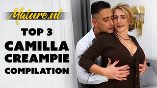 MatureNL - Camilla Cream-pie Top three Set of