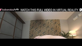 Solo blonde Crystal White loves anal masturbates in VR.