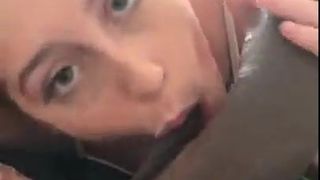 Smiling Cute Ass White Girl - HUGE BBC