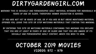 Dirtygardengirl OCTOBER 2019 NEWS fisting prolapse giant toy