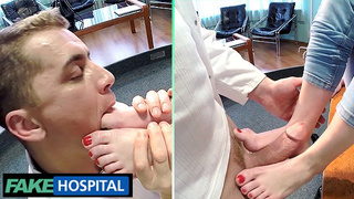 FEET Enjoying Doctor CLIMAX TWICE with a Ginger with Great Sexual Skills - Fake Hospital