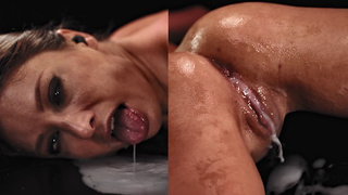 Horny Asian cartoon Bitch Begging For Monster Schlong - Lots of Ahegao DP Cream pie & Anal All The Way Through