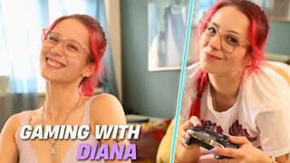 Ersties - Delightful Gamer Diana Loves a Steamy Gaming and Masturbate Session - Part one of two