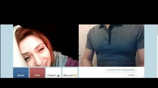 Videochat 139 Pretty girl in bra looking at my dick