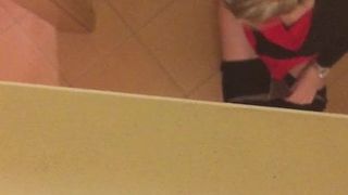 co-worker 25 years in WC hidden cam part 1