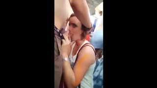 Teen Slut Public Concert Blowjob