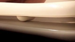 Granny shows cunt and arsehole again on toilet cam