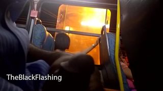 Masturbating for girl on the bus