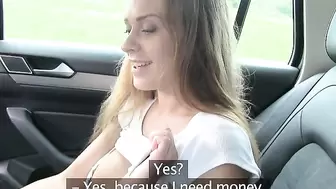 PublicAgent Petite Russian with great tits takes cock for cash