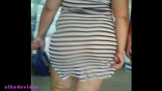 chubby big ass in transparent dress part. 1