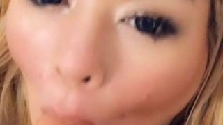 Fuckfreak Laurie sucks Dildo FULL