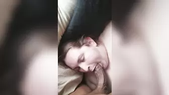 White girl giving balls a massage part 2