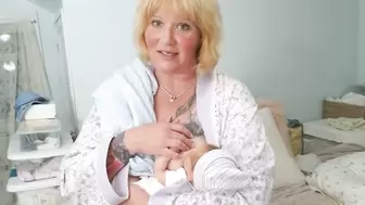 Breastfeeding baby doll